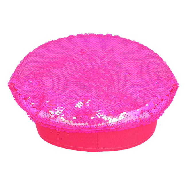 Gorra Rosa Lentejuelas Reversible