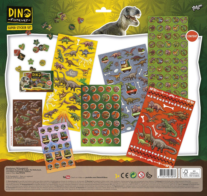Juego de pegatinas Dino grande