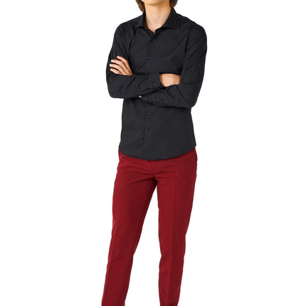 Camisa Negra Niño Adolescente <tc>OppoSuits</tc>