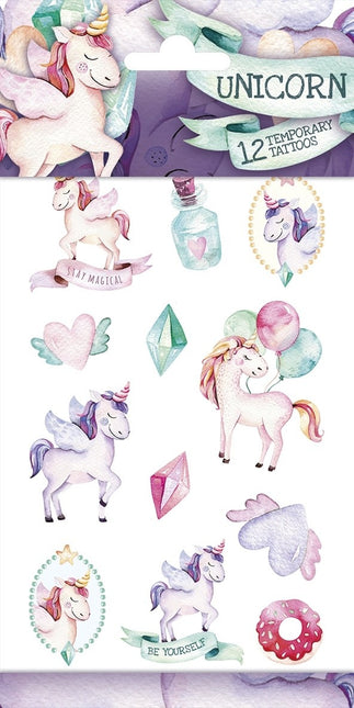 Tatuajes de unicornios con diamantes