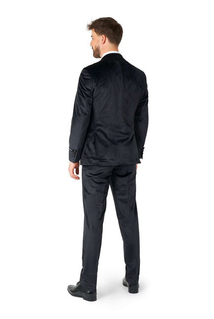 Esmoquin de terciopelo negro para hombre <tc>OppoSuits</tc>
