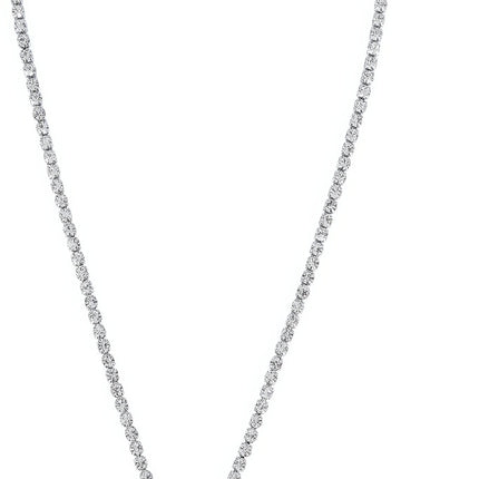 Collar Plata Corazón Azul