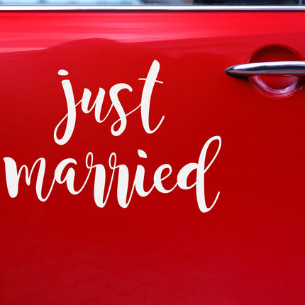 Pegatina Coche Boda Just Married 45cm