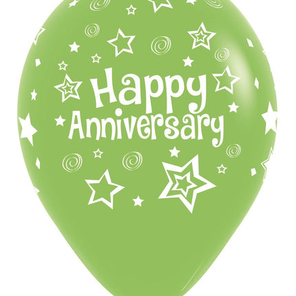 Globos Feliz Aniversario Mix 30cm 25pcs