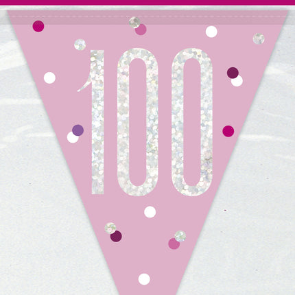 Guirnaldas 100 Años Rosa 2,74 m