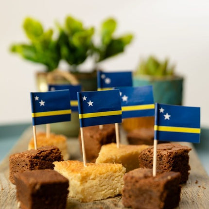 Palillos de cóctel Curaçao 8cm 50uds.