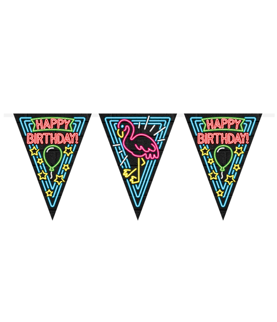 Feliz Cumpleaños Slingers Neón 10m