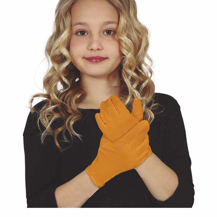 Guantes Naranja Niño 17cm