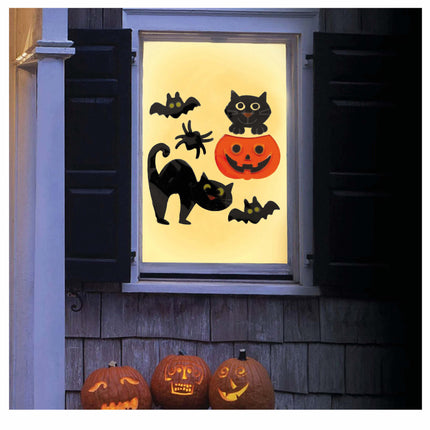 Decoración para ventanas de Halloween Animales
