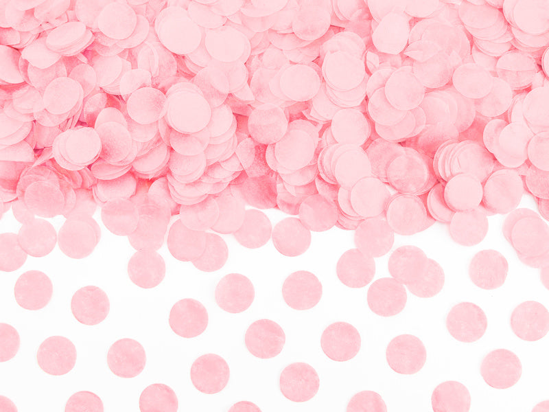Confeti Redondo Rosa Claro