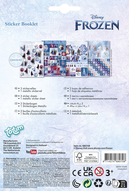 Libro de pegatinas de Frozen