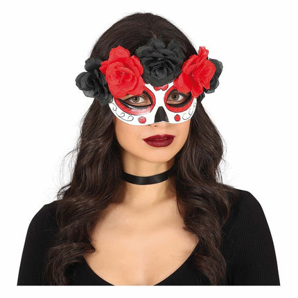 Máscara de Ojos Flores de Halloween