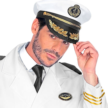 Gorra Capitán Oro Blanco