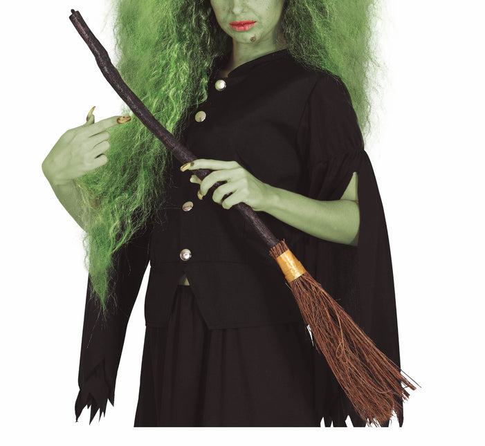 Escoba de bruja 90cm