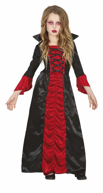 Disfraz de Vampiro de Halloween Rojo Niña