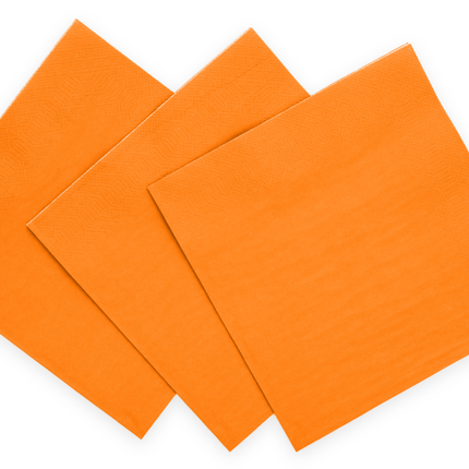Servilletas Naranja 3 Capas 33cm 20pcs