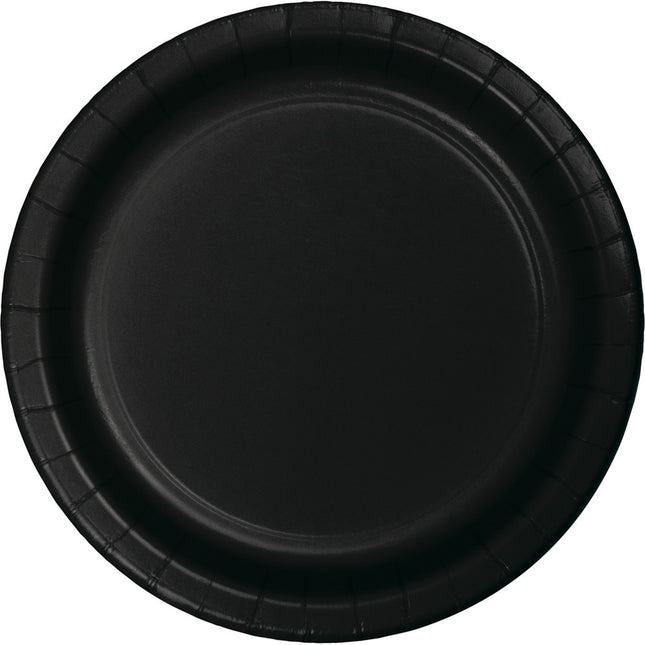 Platos Negros 23cm 8ud