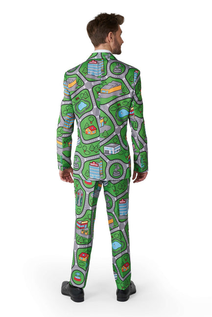 Alfombra de Juego Traje Verde Hombre <tc>Suitmeister</tc>