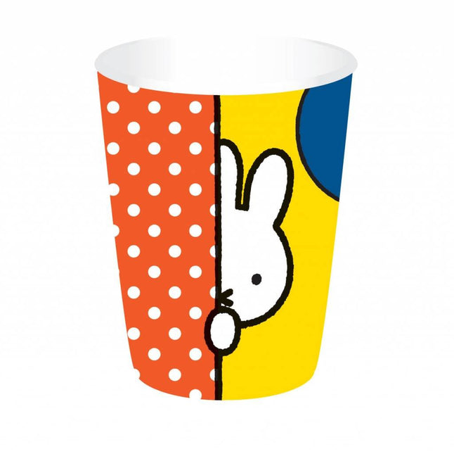 Vasos Miffy Cartón 250ml 8uds.