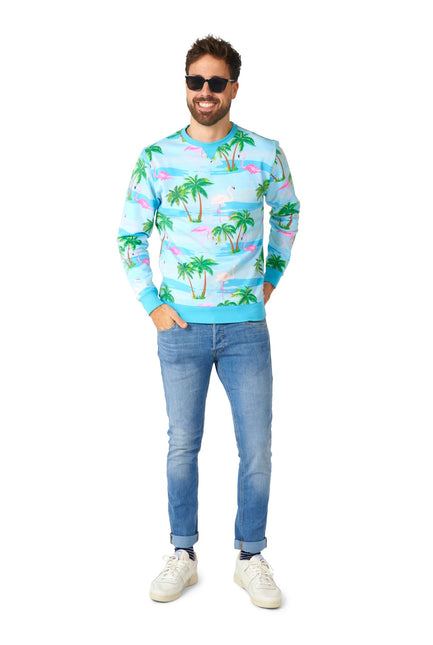 Jersey Hawaii Flamingo Hombre <tc>OppoSuits</tc>
