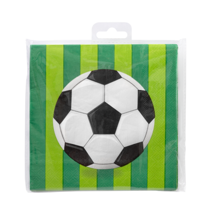 Servilletas Fútbol 16cm 16uds