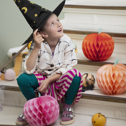 Halloween Panal Calabaza 24cm 3pcs