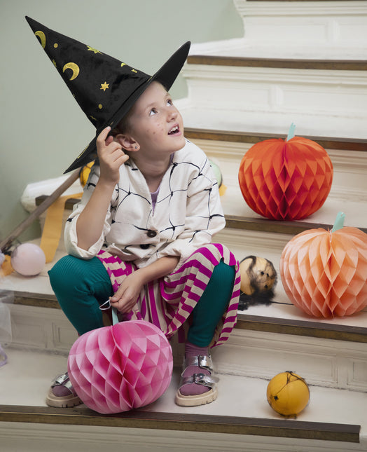 Halloween Panal Calabaza 24cm 3pcs