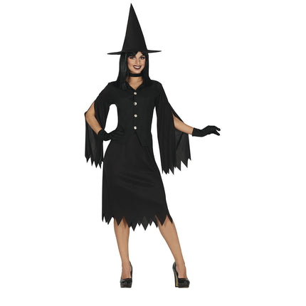 Vestido Bruja Damas negro