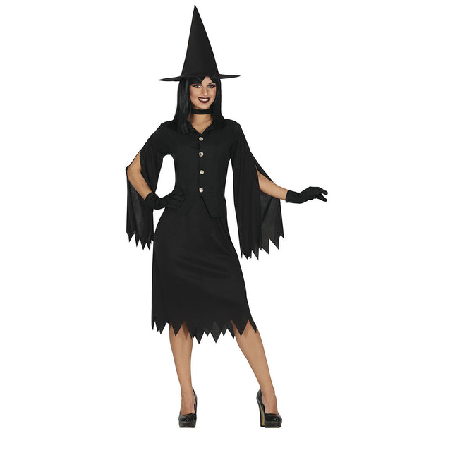 Vestido Bruja Damas negro