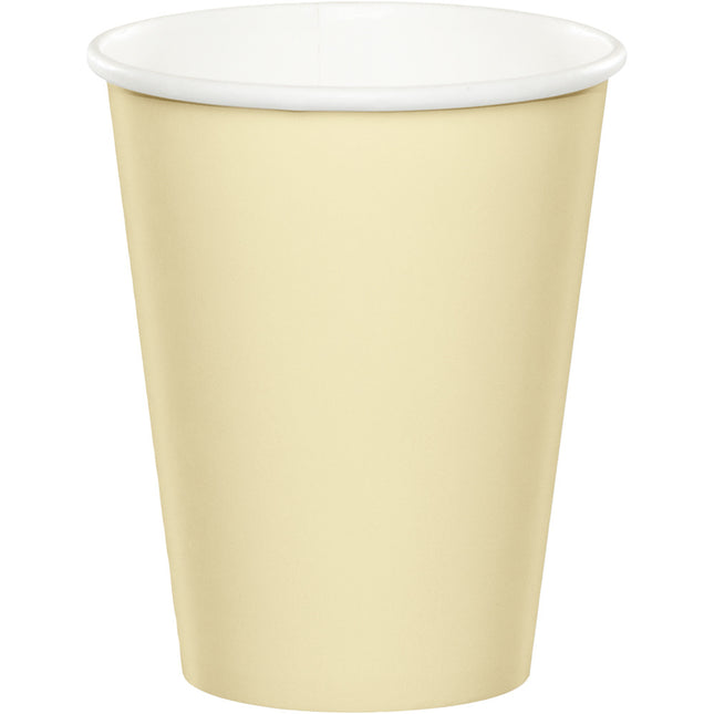 Vasos marfil 256ml 24uds.
