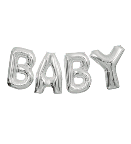 Globo Baby Plata 35cm