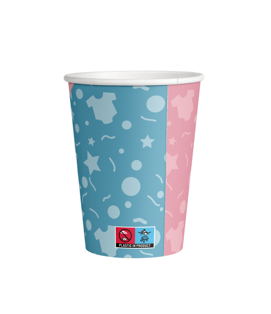 Vasos de Revelación de Sexo 9cm 8pcs