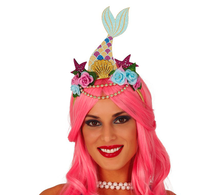 Diadema Sirena Flores