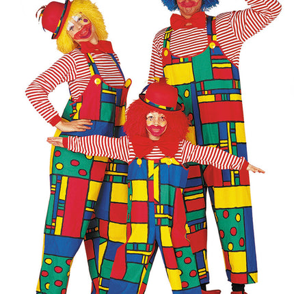 Traje de payaso Mondrian Niño