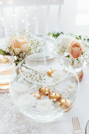 Velas Flotantes Oro 4cm 50pcs