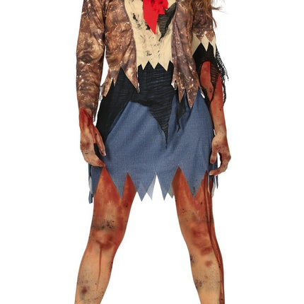 Disfraz de Zombie Halloween Mujer L