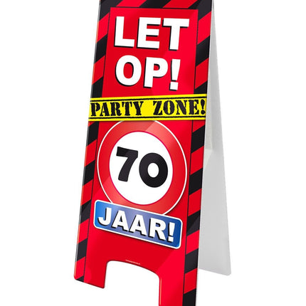 Señal de advertencia 70 años 62,5cm