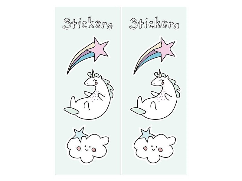 Bolsas para Compartir Unicornio Papel 18cm 6pcs