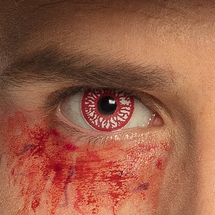 Halloween Lentes de colores Rojo Blanco