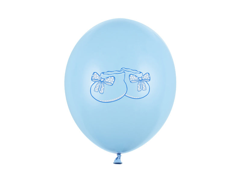 Globos de Nacimiento Niños Zapatos Azules 30cm 6pcs