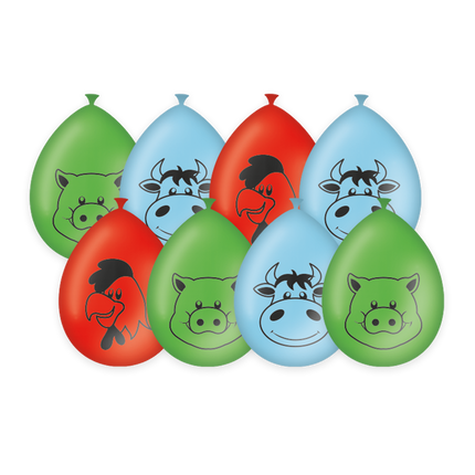 Globos de Granja 30cm 8pcs