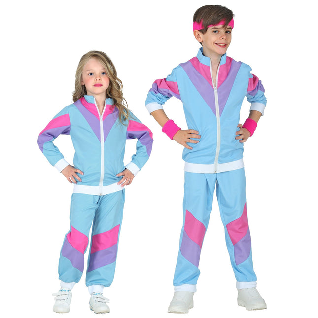 Chándal Neon 80S Falla Azul Niño