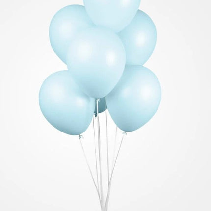 Globos Azul Claro Macaron Pastel 30cm 100pcs