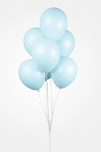 Globos Azul Claro Macaron Pastel 30cm 100pcs