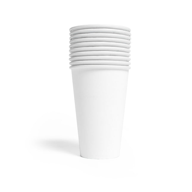 Vasos Blancos Papel 350ml 10ud