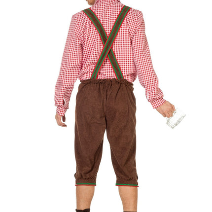 Lederhosen marrón largo para hombre