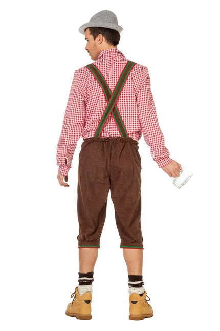 Lederhosen marrón largo para hombre