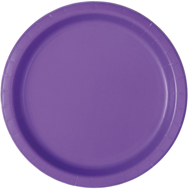 Señales Moradas Neón Redondas 23cm 16pcs