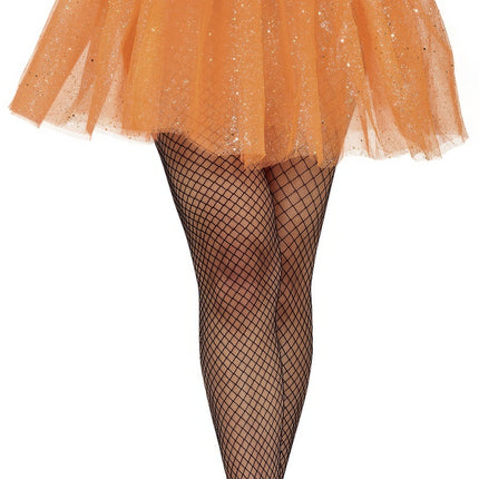Tutú Naranja Damas Purpurina 40cm