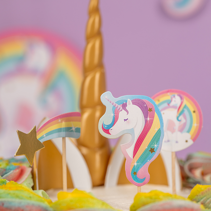 Palitos de cóctel Unicornio